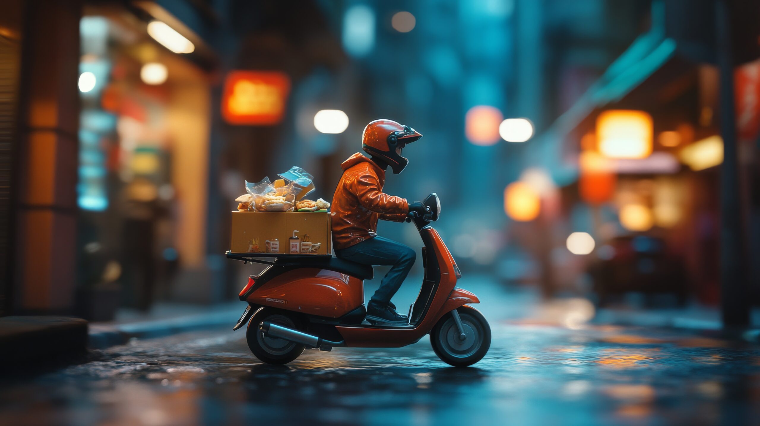 Food delivery rider